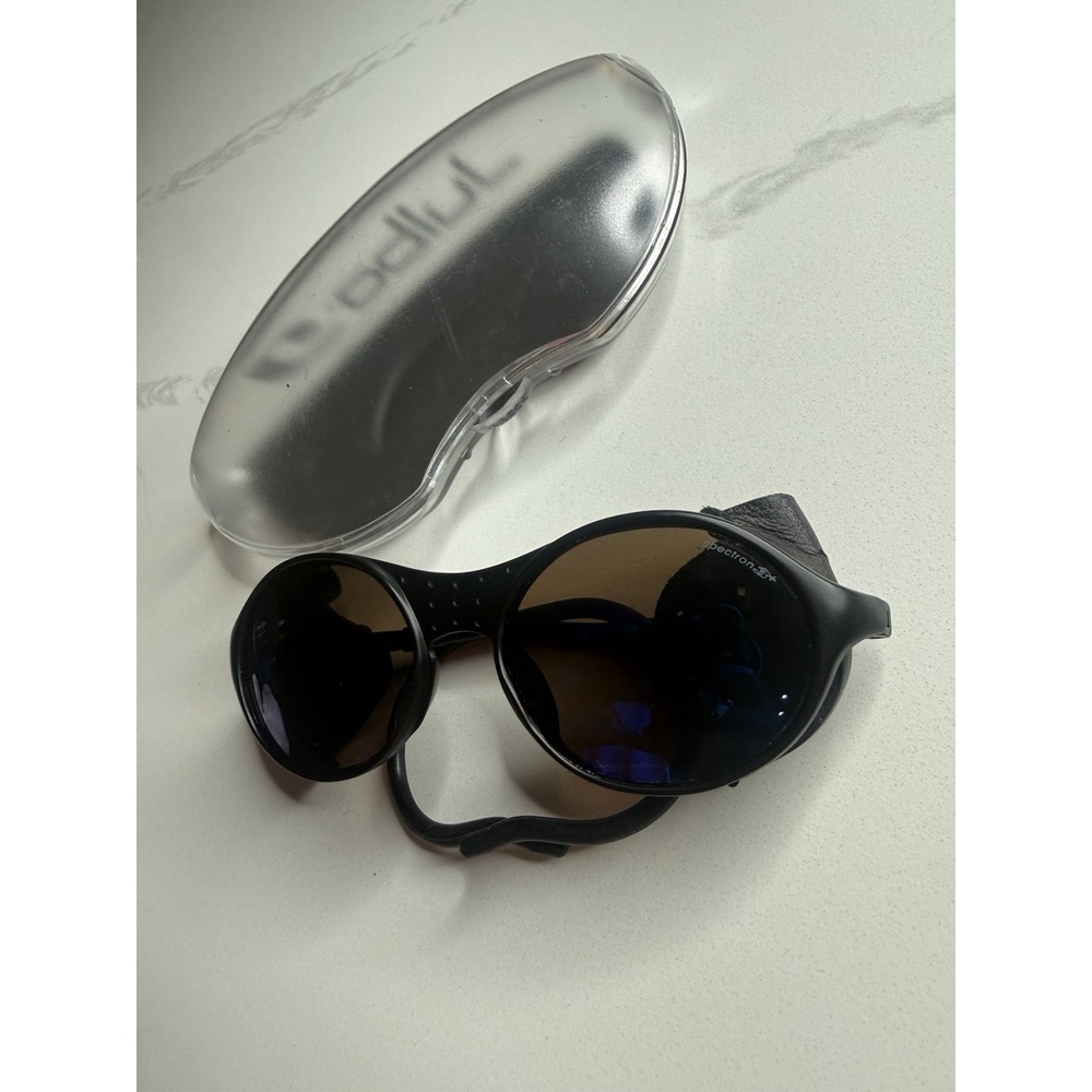 Julbo Sunglasses Round Sherpa Glacier Blue Black Spectron Lens France Adults VTG